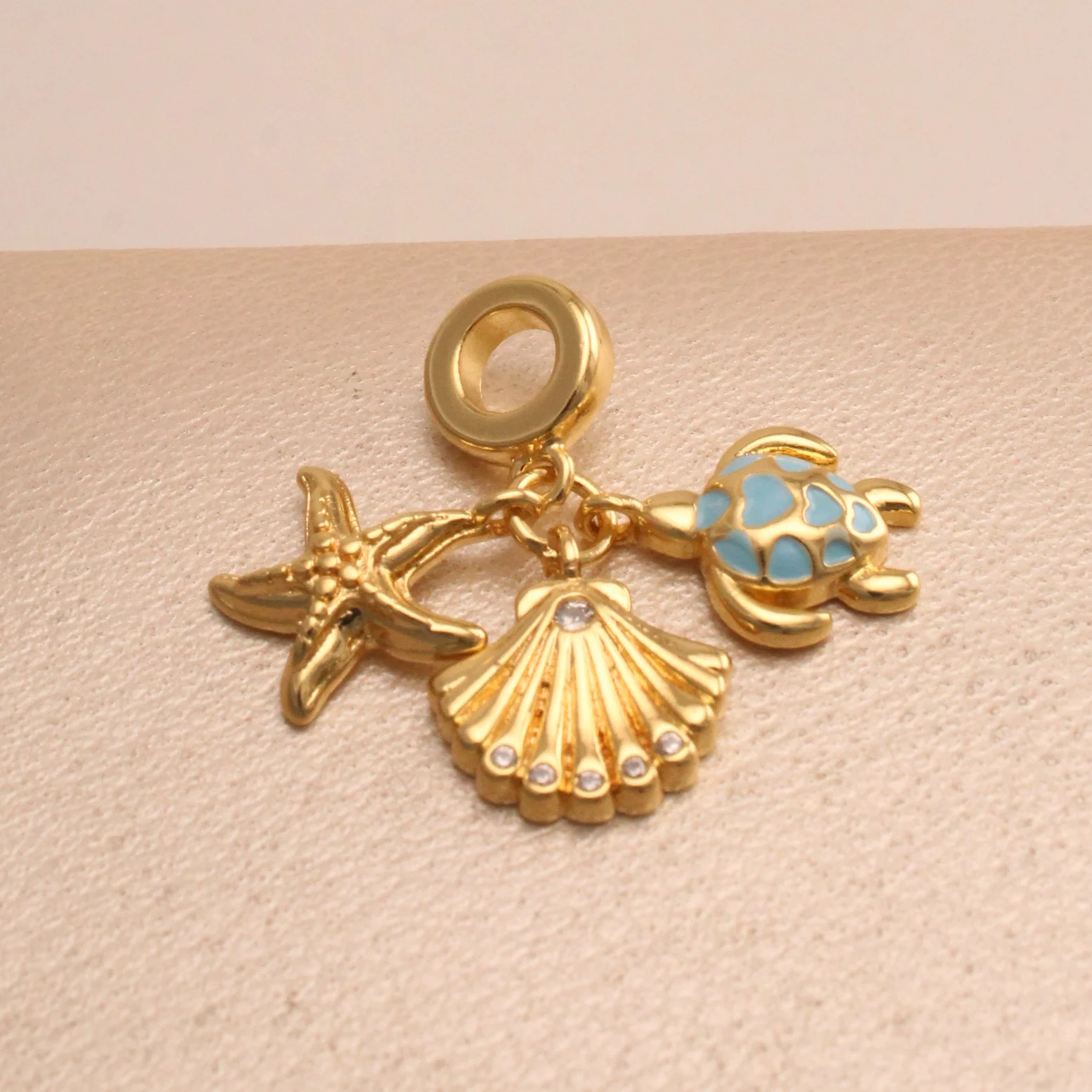 Dij. trio brisa de mar rodio 3cm - DRG154