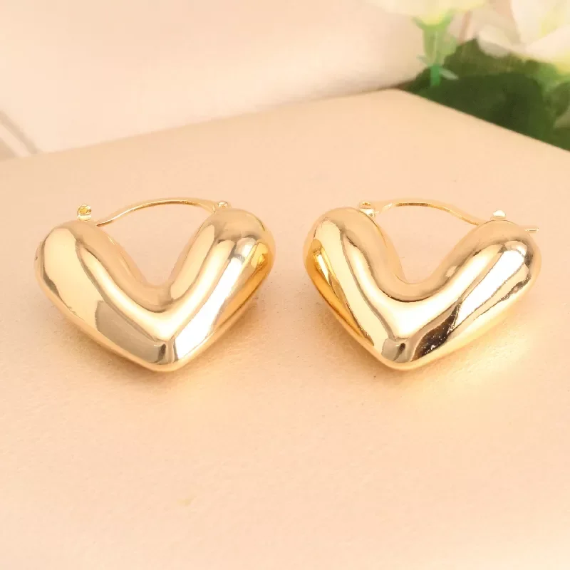 Can. Corazon Dorado Rodio 3,5 Cm - KRJ773