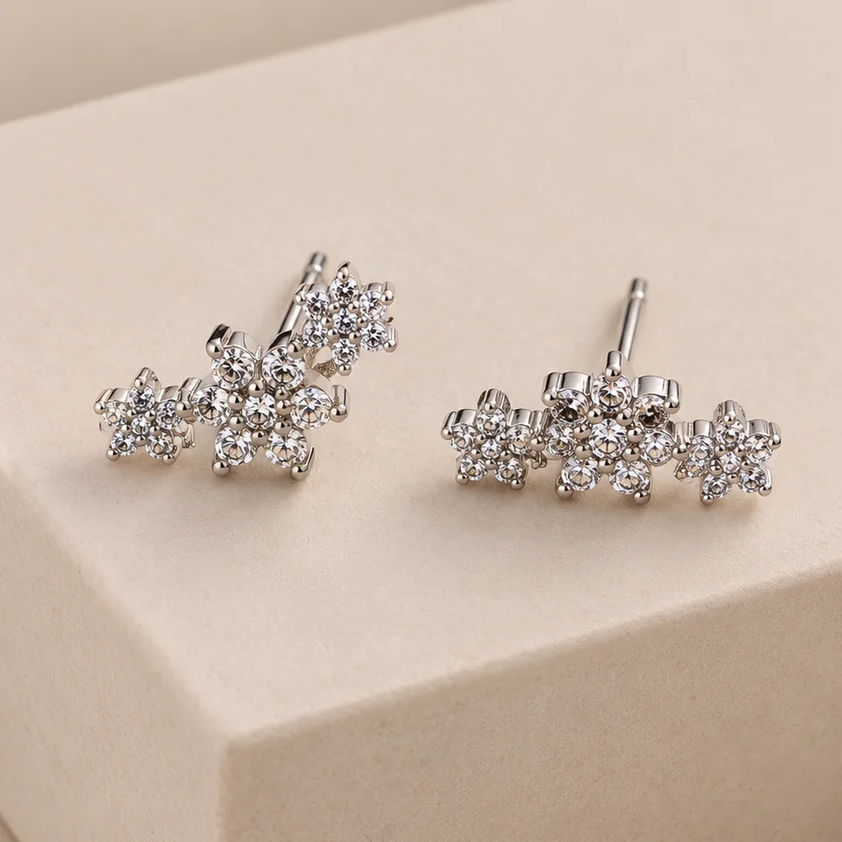 Set. cm flores rodio 1.8cm - LRG949
