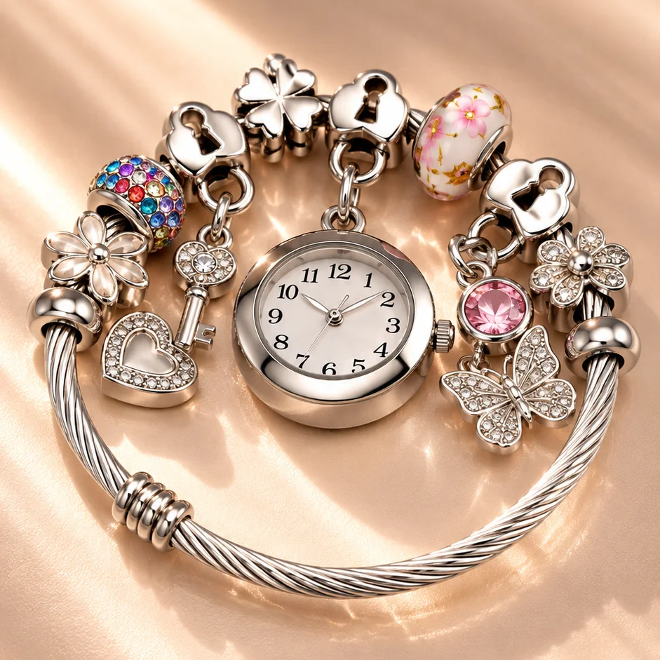 Pul. tipo pan reloj osito acero graduable - PAN059