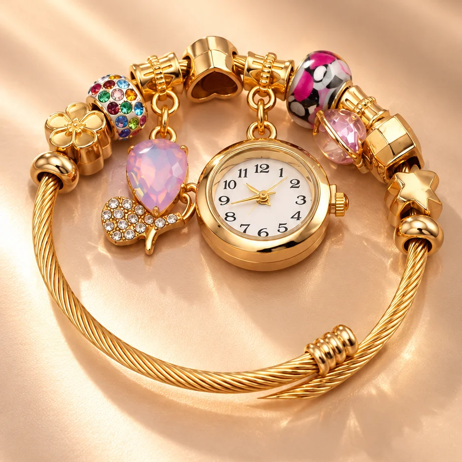 Pul. tipo pan reloj circon acero graduable - PAN060