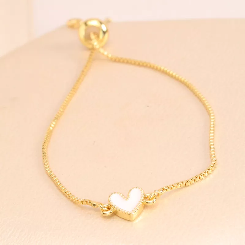 Pul. Corazon Blanco Rodio graduable - PRK156