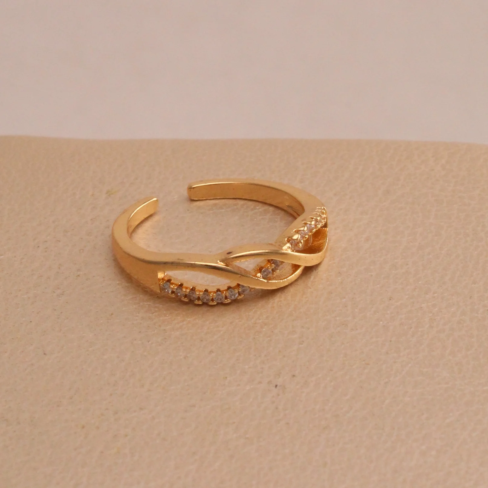 Ani. entrelazado microzircon rodi rodio graduable - RRG990