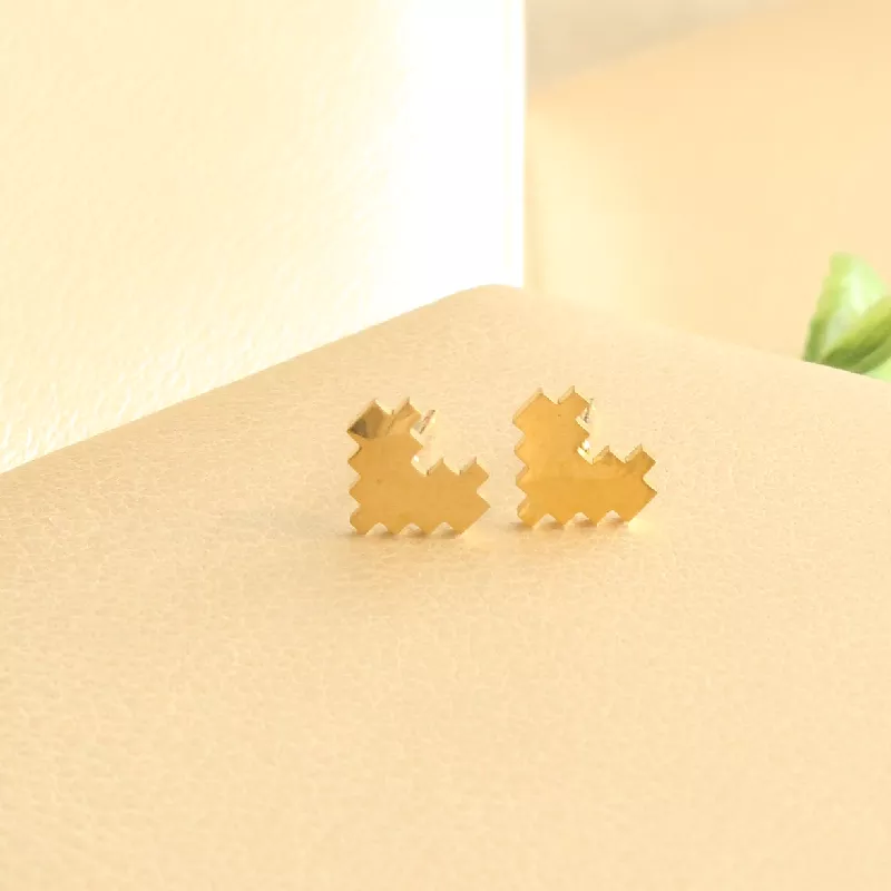 Top. Corazon Pixel Acero - TAA428