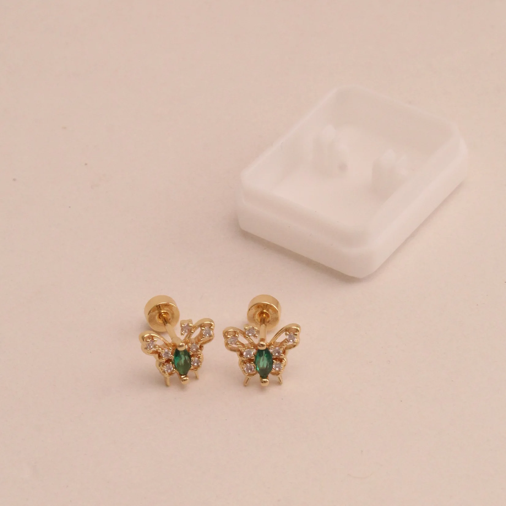 Top. topo mariposa seguridad rodio rodio 0.7cm - TRG408
