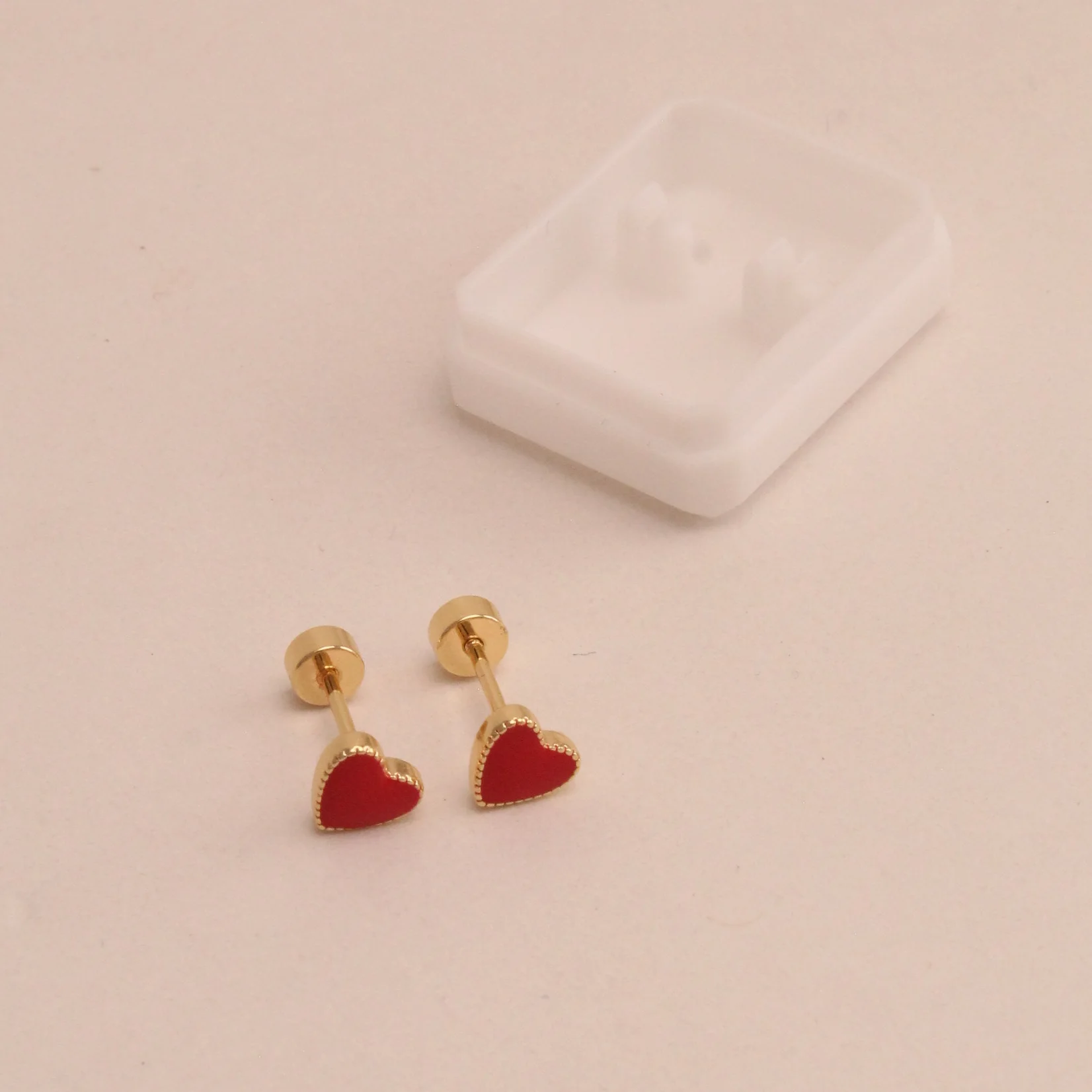 Top. topo seguridad rojo rodio rodio 0.7cm - TRG722